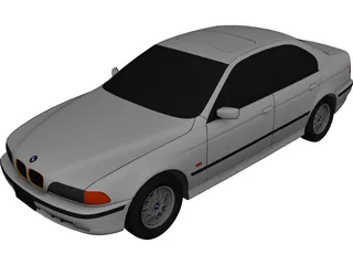 BMW 528i (1997) 3D Model 3D Preview