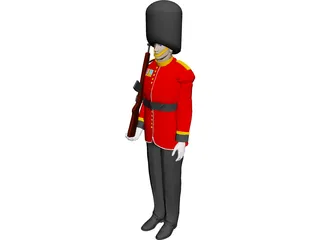 Buckingham Palace Guard 3D Model