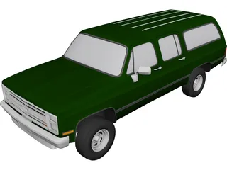Chevrolet Suburban (1986) 3D Model