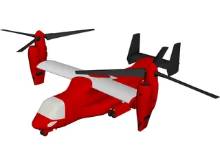 Bell-Boeing V-22 Osprey 3D Model