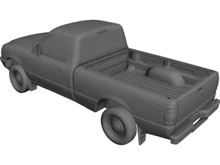 Ford Ranger Pickup (1998) 3D Model