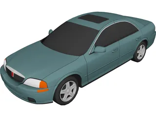 Lincoln LS (2000) 3D Model 3D Preview