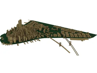 City Manhattan 3D Model 3D Preview