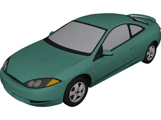 Ford [Mercury] Cougar (1999) 3D Model 3D Preview