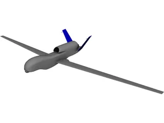 RQ-4 Global Hawk 3D Model 3D Preview