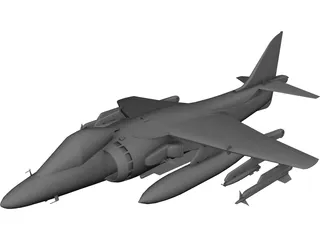 AV-8B Harrier 3D Model