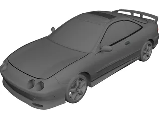 Honda [Acura] Integra Coupe (1998) 3D Model 3D Preview