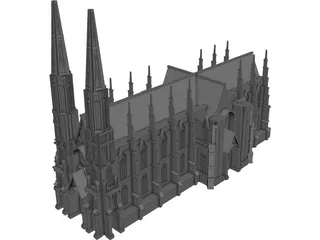 Cathedral Saint Patricks  3D Model 3D Preview