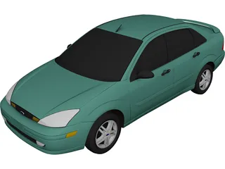 Ford Focus Sedan (2000) 3D Model