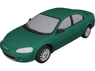 Chrysler Sebring Sedan (2001) 3D Model 3D Preview