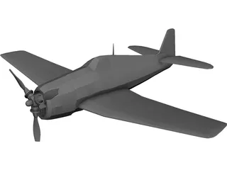 F6F Hellcat 3D Model