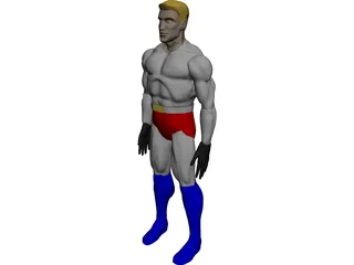 Superhero 3D Model 3D Preview