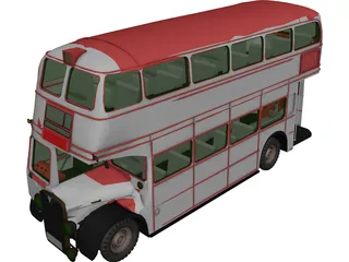 Bus London 3D Model 3D Preview