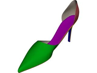 Woman Shoe 3D Model