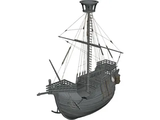 Catalan Ship 3D Model