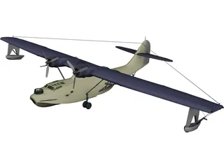 Consolidated PBY-5 Catalina 3D Model 3D Preview
