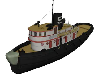 Diesel Tug 3D Model 3D Preview