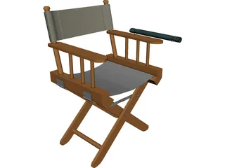 Chair Director 3D Model