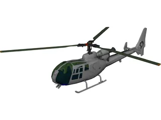 Eurocopter Gazelle 3D Model