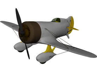 Gee Bee Z Racer 3D Model