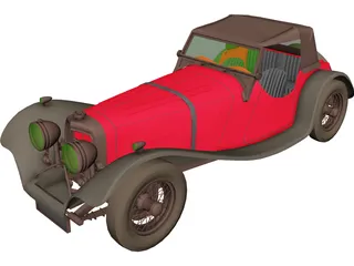 Jaguar S100 Targa Florio (1937) 3D Model