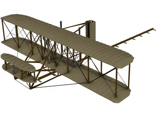 Wright Flyer Kitty Hawk 3D Model