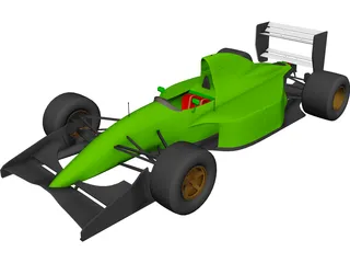 F1 Lotus-Ford 107 3D Model