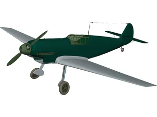 Messerschmitt BF-109B 3D Model
