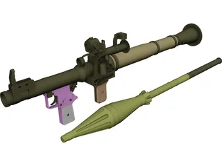 RPG7 3D Model