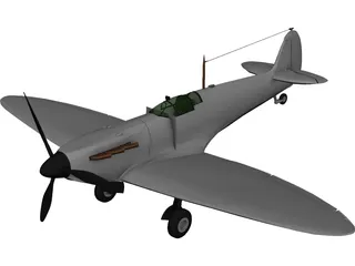 Supermarine Spitfire MK IA 3D Model