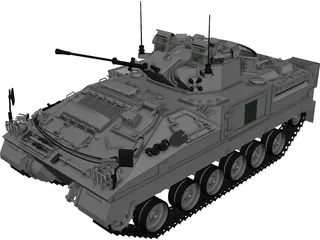 Warrior MCV 3D Model