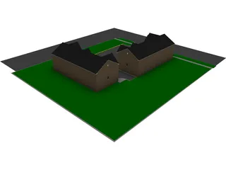 Modern 4-Story Condo Building 3D Model
