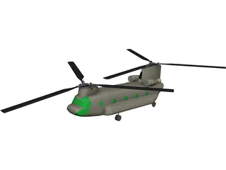 Boeing CH-47F Chinook 3D Model