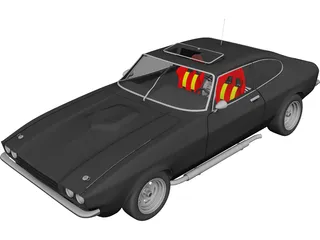 Ford Capri mk3 3D Model 3D Preview