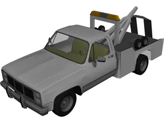 Tow Truck 3D Model 3D Preview