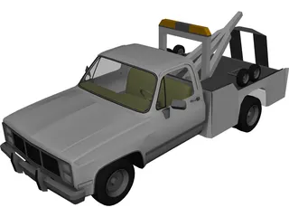 Tow Truck 3D Model