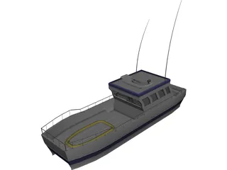 Rescue Boat 3D Model