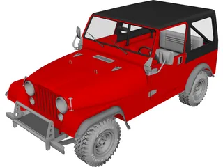 Jeep CJ7 3D Model
