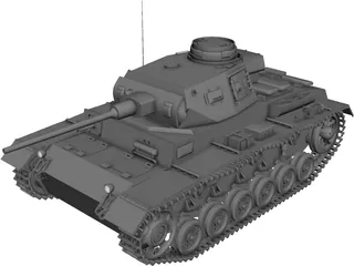 Panzer 3D Model