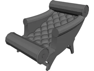 Adolf Loos Chaise Lounge 3D Model 3D Preview