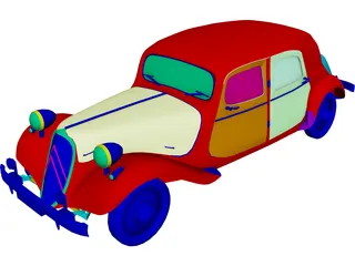 Citroen 15CV (1950) 3D Model