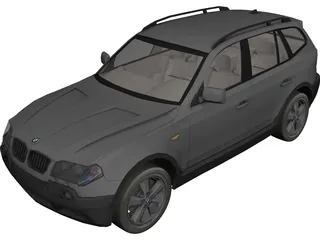 BMW X3 3D Model 3D Preview