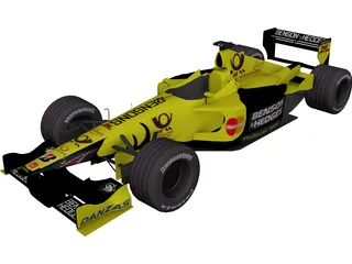 F1 Jordan 2001 3D Model