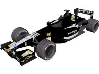 F1 Minardi 2001 3D Model