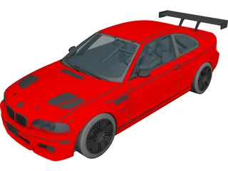 BMW M3 GTR 3D Model