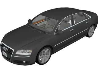 Audi A8L 6.0 W12 Quattro (2004) 3D Model