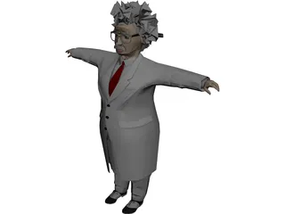 Einstein Scienctist 3D Model