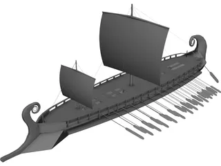 Trireme 3D Model