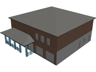 Two Story Home 3D Model