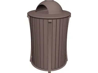 Trash Receptacle 3D Model